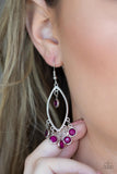 Glassy Grotto - Purple - Earrings - Paparazzi Accessories