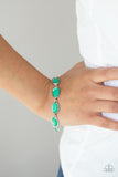 Serene Gleam - Smooth Move - Green - Necklace and Bracelet Set - Paparazzi Accessories