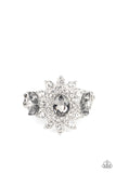 The Princess and The FROND - Silver - Rhinestone - Ring -  Paparazzi Accessories