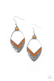 Indigenous Intentions - Ornage - Bead - Earrings - Paparazzi Accessories