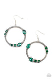 Glamorous Garland - Green - Earrings - Paparazzi Accessories