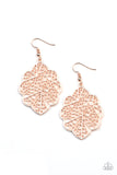 Meadow Mosaic - Rose Gold - Earrings - Paparazzi Accessories
