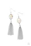 Oceanic Opalescence - White - Earrings - Paparazzi Accessories