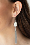 Oceanic Opalescence - White - Earrings - Paparazzi Accessories