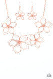Flower Garden Fashionista - Copper - Necklace - 2021 Convention Exclusive - Paparazzi Accessories