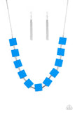 Hello, Material Girl - Blue - Necklace - Paparazzi Accessories