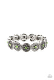 Colorfully Celestial - Green - Rhinestone - Stretch Bracelet - Paparazzi Accessories