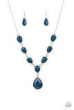 Party Paradise - Blue - Bead - Necklace - Paparazzi Accessories