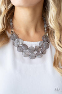 Beach Day Demure - Silver - Necklace - Paparazzi Accessories