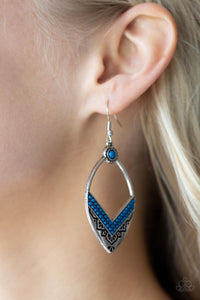 Indigenous Intentions - Blue - Bead - Earrings - Paparazzi Accessories