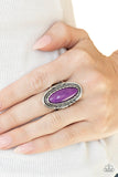Primal Instincts - Purple - Stone - Ring - Paparazzi Accessories