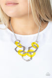 Urban Circus - Yellow - Acrylic Necklace - Paparazzi Accessories