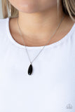 Prismatically Polished - Black - Gem - Necklace - Paparazzi Accessories
