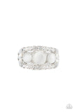 Majestically Mythic - White - Cat's Eye - Ring - Paparazzi Accessories