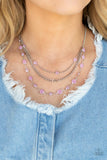 Goddess Getaway - Glossy Goddess - Pink - Necklace and Bracelet Set - Paparazzi Accessories