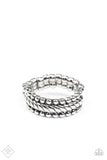 Tangible Texture - Silver - Ring - Fashion Fix September 2021 - Paparazzi Accessories