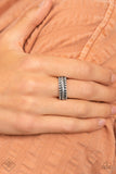 Tangible Texture - Silver - Ring - Fashion Fix September 2021 - Paparazzi Accessories