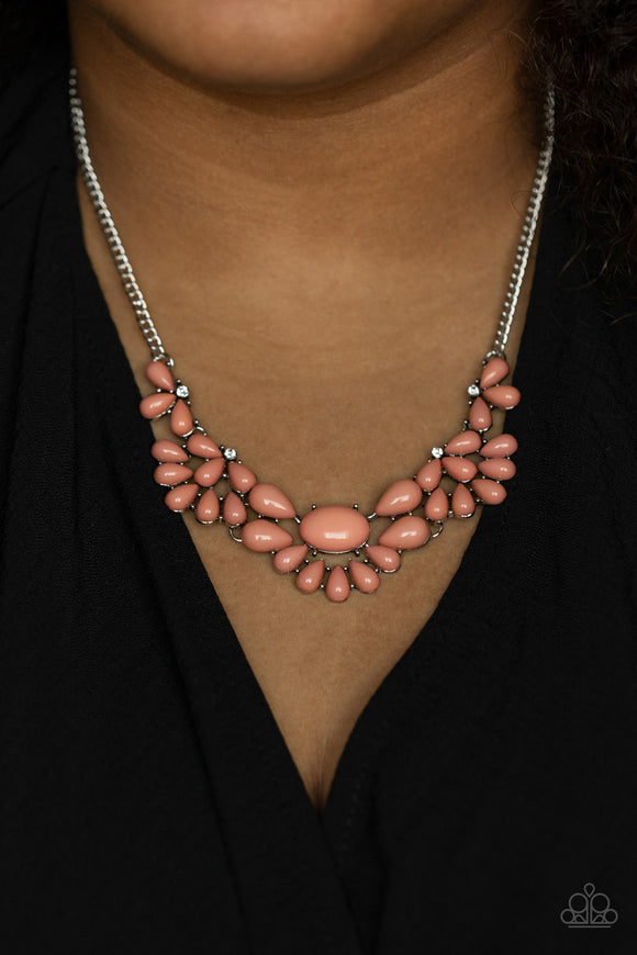Secret GARDENISTA - Pink - Necklace - 2021 Convention Exclusive - Paparazzi Accessories