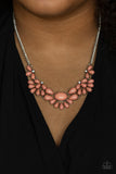 Secret GARDENISTA - Pink - Necklace - 2021 Convention Exclusive - Paparazzi Accessories