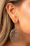 Meadow Maiden - Blue - Rhinestone - Earrings - Paparazzi Accessories