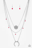 Lunar Lotus - Pink - Necklace - Paparazzi Accessories
