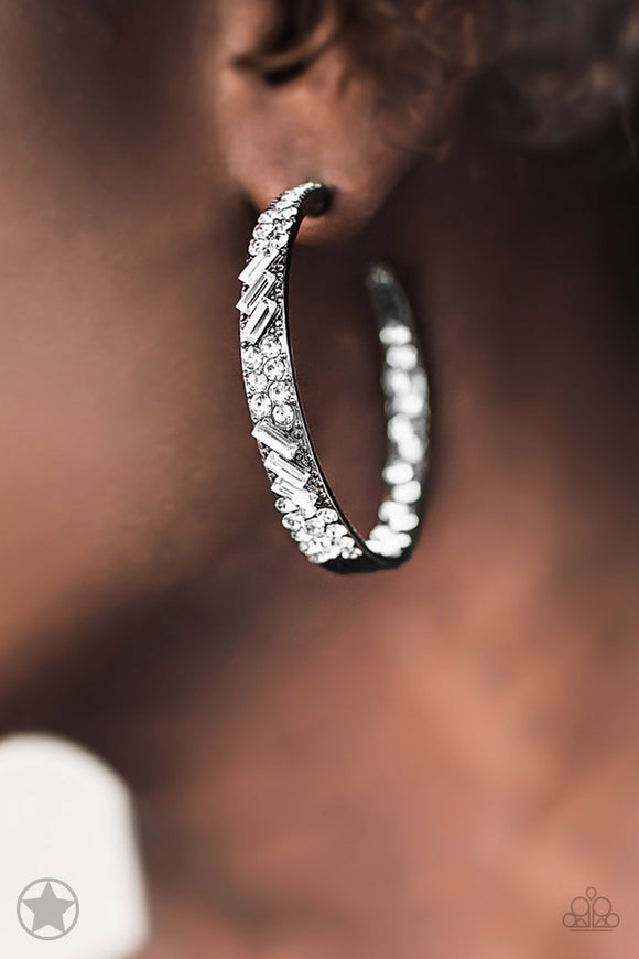 GLITZY By Association - Gunmetal - Earrings - Paparazzi Accessories