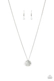 You GLOW Girl - Turn Up The Glow - White - Moonstone Necklace And Bracelet Set - Paparazzi Accessories