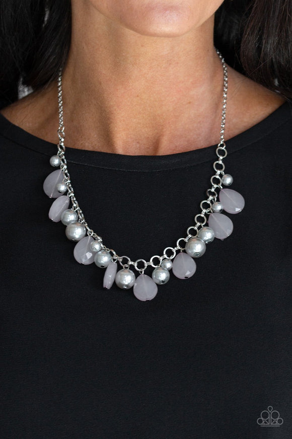 Pacific Posh - Silver - Pearl - Necklace - Paparazzi Accessories