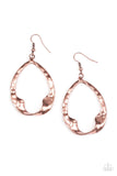 Twist Me Round - Copper - Earrings - Paparazzi Accessories