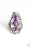 Desert Paint - Purple - Stone - Ring - Paparazzi Accessories