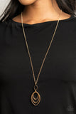 Dizzying Definition - Gold - Necklace - Paparazzi Accessories