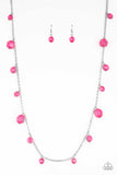 GLOW-Rider - Pink - Necklace - Paparazzi Accessories