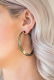Jungle To Jungle - Brass - Hoop Earrings - Paparazzi Accessories