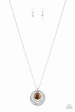 A Diamond A Day - Brown - Cat's Eye - Necklace - Paparazzi Accessories
