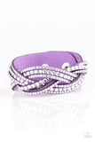 Bring On The Bling - Purple - Wrap - Snap Bracelet - Paparazzi Accessories