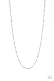 Cadet Casual - Silver - Chain - Necklace - Men's Collection - Paparazzi Accessories