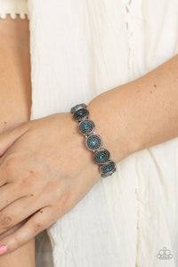 Colorfully Celestial - Blue - Rhinestone - Stretch Bracelet - Paparazzi Accessories