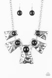 Cougar - Black - Stone - Necklace - Paparazzi Accessories