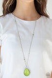 Desert Meadow - Green - Stone - Necklace - Paparazzi Accessories