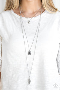 Fly The Coop - Black - Stone - Necklace - Paparazzi Accessories