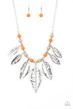 Highland Harvester - Multi Colored - Stone - Leaf - Necklace - Paparazzi Accessories