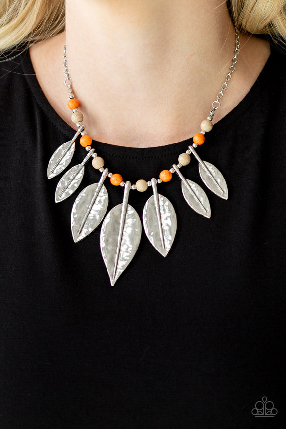 Highland Harvester - Multi Colored - Stone - Leaf - Necklace - Paparazzi Accessories