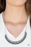 Impressive - Silver - Hematite - Necklace - Paparazzi Accessories