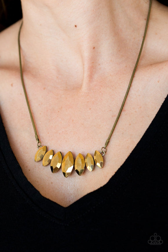 Leading Lady - Brass - Necklace - Paparazzi Accessories