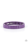 Material Movement - Purple - Stretch Bracelet - Paparazzi Accessories