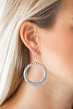 Mayan Mantra - Silver - Earrings - Paparazzi Accessories