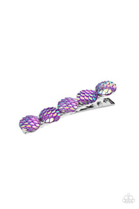 Mesmerizingly Mermaid - Purple - Iridescent - Hair Clip - Paparazzi Accessories