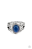 Peacefully Peaceful - Blue - Stone - Ring - Paparazzi Accessories