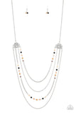 Pharaoh Finesse - Multi - Bead - Necklace - Paparazzi Accessories