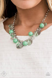 Prismatic Sheen - Charming Treasure - Green - Necklace Bracelet Set - Paparazzi Accessories